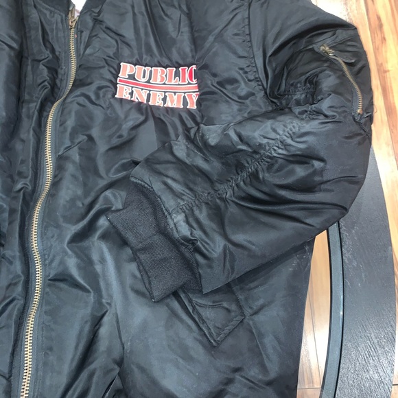 Vintage Public Enemy Crew Bomber Jacket - Picture 2 of 9